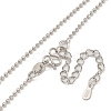 Brass Ball Chain Necklaces for Women NJEW-U011-12P-2