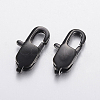 304 Stainless Steel Lobster Claw Clasps Ion Plating(IP) STAS-F148-13x6-08B-1