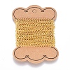 Brass Twisted Chains X-CHC-Q001-5x4mm-G-3