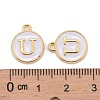 Golden Plated Alloy Charms X-ENAM-S118-01U-3