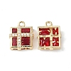 Brass Pave Cubic Zirconia Pendants KK-G462-44KCG-02-1