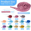 13 Pairs 13 Colors Polyester Cord Shoelace AJEW-TA0002-48-4