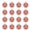 Golden Plated Alloy Enamel Charms ENAM-S118-08B-2