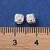 Brass Micro Pave Cubic Zirconia Beads KK-P256-09S-01-3