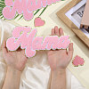 4Pcs 2 Styles Mother's Day Theme Chenille Embroider Thread Iron on/Sew On Patches PATC-CA0001-24B-3
