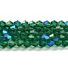 Transparent Electroplate Glass Beads Strands EGLA-A039-T4mm-L10-1