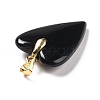 Natural Obsidian Pendants X-G-E570-01G-10-3