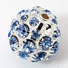 Brass Rhinestone Beads RB-Q165-12-1