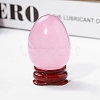 Easter Raw Natural Rose Quartz Egg Display Decorations PW-WG89517-05-1