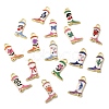 Printed Brass Pendants KK-K274-06G-1