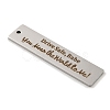 Non-Tarnish 201 Stainless Steel Big Pendants STAS-L079-027W-P-2