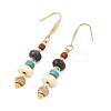 Natural & Synthetic Gemstone Dangle Earrings EJEW-JE07531-4