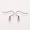 Brass Earring Hooks KK-Q363-B-NF-2
