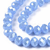 Electroplate Glass Beads Strands EGLA-A034-J8mm-A02-2
