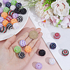 40Pcs 10 Colors Resin Rhinestone Beads RESI-PA0001-26A-3