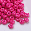 Baking Paint 6/0 Glass Seed Beads SEED-Q025-4mm-M19-2