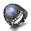Opalite Oval Adjustable Rings RJEW-K271-06R-19-2