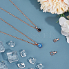 4Pcs 4 Styles 925 Sterling Silver Rhinestone Claw Pendant Settings STER-PH0004-22RG-4
