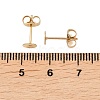Ion Plating(IP) 304 Stainless Steel Stud Earring Findings X-STAS-H436-24G-5mm-2