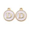 Golden Plated Alloy Charms LS-ENAM-S118-01D-1
