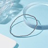 Glass Round Beaded Stretch Bracelet for Women BJEW-JB07911-05-2