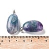Natural Fluorite Pendants G-P525-01P-03-3