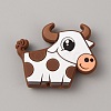 Cow Silicone Beads SIL-WH0010-17D-1