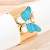 304 Stainless Steel Acrylic Cuff Bangles for Women BJEW-A049-05G-02-2