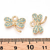 Light Gold Plated Alloy Pendants ENAM-T009-69B-RS-3