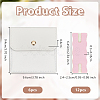 6Pcs Square PU Leather Jewelry Storage Bags with Iron Button ABAG-OC0001-18A-2