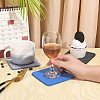 Square Wool Felt Cup Mat DIY-WH0308-14-3