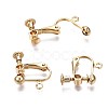 Brass Clip-on Earring Findings KK-Q764-029-3