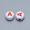 Craft Acrylic Horizontal Hole Letter Beads SACR-S201-11A-2