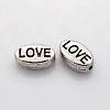 Mens Valentines Day Gift Idea Tibetan Style Alloy Beads X-TIBEB-5850-AS-RS-1