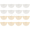 16Pcs 2 Styles Brass Chandelier Components Links KK-BC0012-10-1