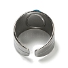 304 Stainless Steel Open Cuff Rings STAS-Z060-16P-3