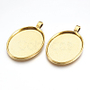 Alloy Pendant Cabochon Settings PALLOY-2422-AG-FF-1