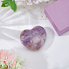 1Pc Natural Amethyst Heart Display Decoration DJEW-FH0001-46-4