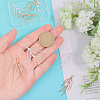 8Pcs 2 Colors Brass Branch Pendants KK-CA0002-77-3