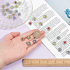 30Pcs 6 Colors Evil Eye Alloy Glass Cabochons MRMJ-GO0001-03-3
