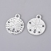 Tibetan Style Alloy Pendants TIBEP-GC017-S-RS-1