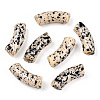 Opaque Spray Painted Acrylic Beads MACR-S372-001F-B08-1