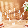10-Tier Transparent Acrylic Minifigures Display Risers ODIS-WH0030-45-5