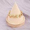 304 Stainless Steel Heart Link Chain Bracelets for Valentine's Day Gift BJEW-D359-17B-G-4
