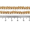 Electroplate Transparent Glass Beads Strands EGLA-A035-T4mm-A17-4