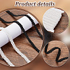 2 Cards 2 Colors Polyester Braided Lace Trim OCOR-PH0002-53-6