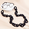100Pcs 5 Styles Rubberized Style Acrylic Linking Rings OACR-PH0001-54-5