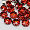 Taiwan Acrylic Rhinestone Buttons BUTT-F022-15mm-03-1