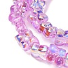 Transparent Glass Beads Strands GL-CBAAE04-02J-3