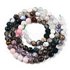 Natural & Synthetic Mixed Gemstone Beads Strands G-D080-A01-01-13-2